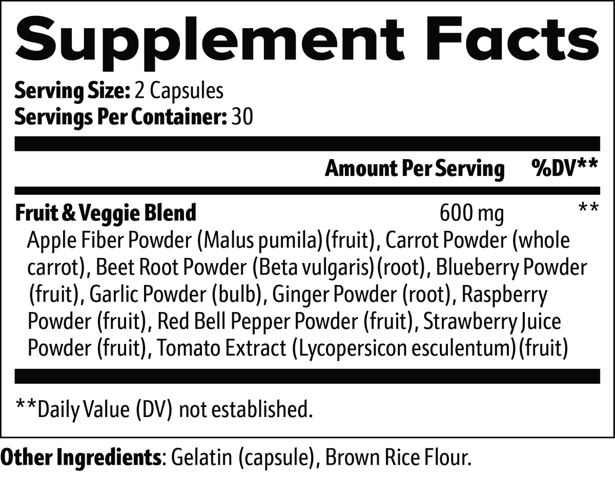 solikka Fruits and Veggies 60 Capsules