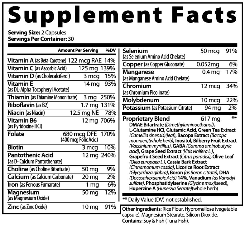 Neuro Boost Plus Brain & Focus Formula 60 Ct