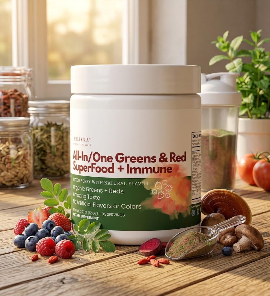 All-In/One Greens & Red SuperFood + Immune 270g Mixed Berry w/Natural Flavor