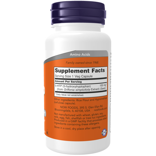 5-HTP 100 mg Veg Capsule-Amino Acids-AlchePharma