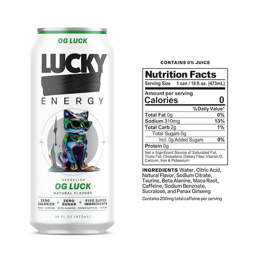 Lucky Energy Sparkling OG Luck Energy 16oz
