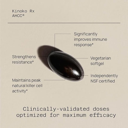 Kinoko Rx AHCC, 60 Softgels