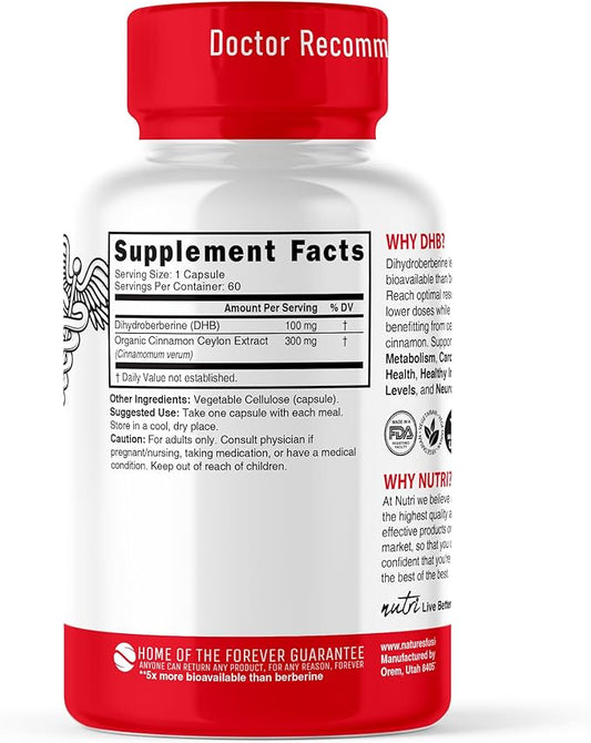D100 Dihydroberberine+ 100 mg, 60 ct
