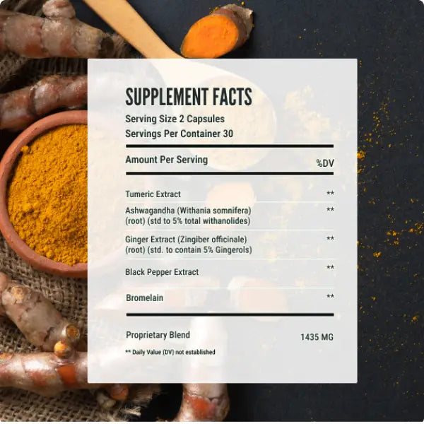 River Of Life Natural Pain Reliever - Extra Strength Highly Absorbed Turmeric Curcumin - 60 Capsules