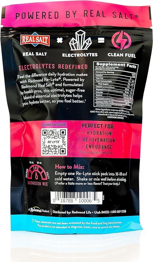 Re-Lyte Hydration Electrolyte Powder Mix (Mixed Berry) 30 Stick Pack