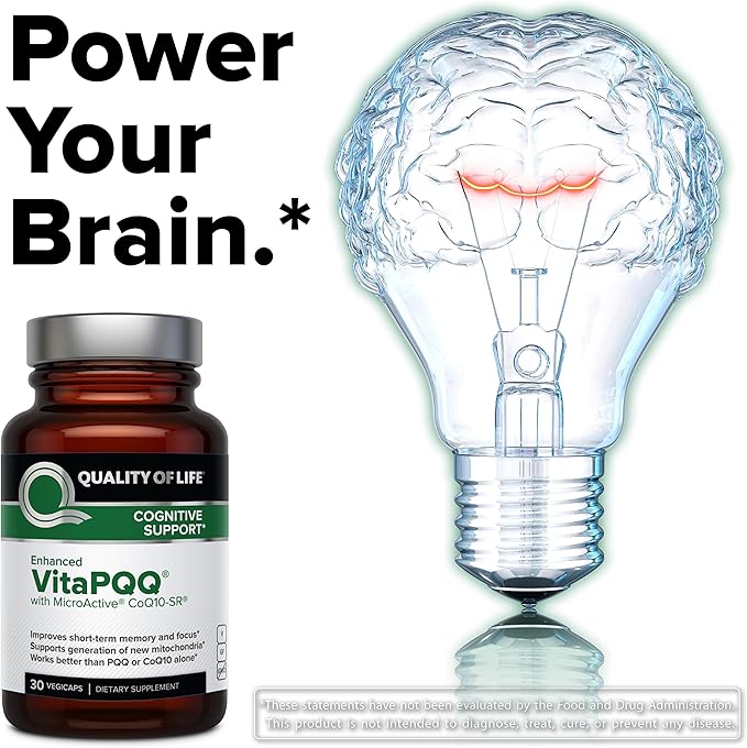 Enhanced VitaPQQ® with CoQ10, 30 VegiCaps