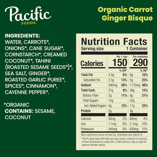 Organic Carrot Ginger Bisque