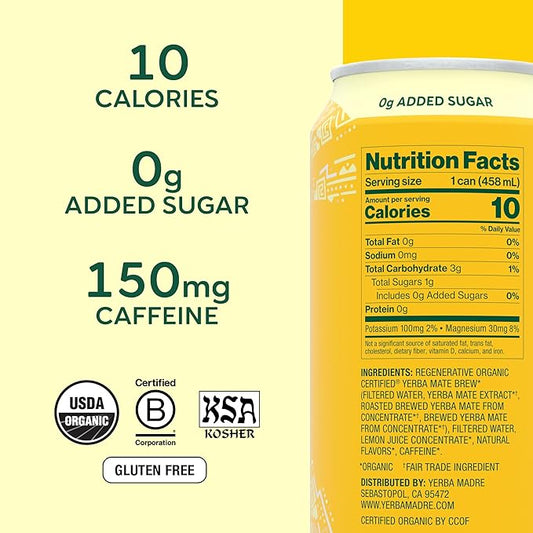 Organic Unsweetened Yerba Mate