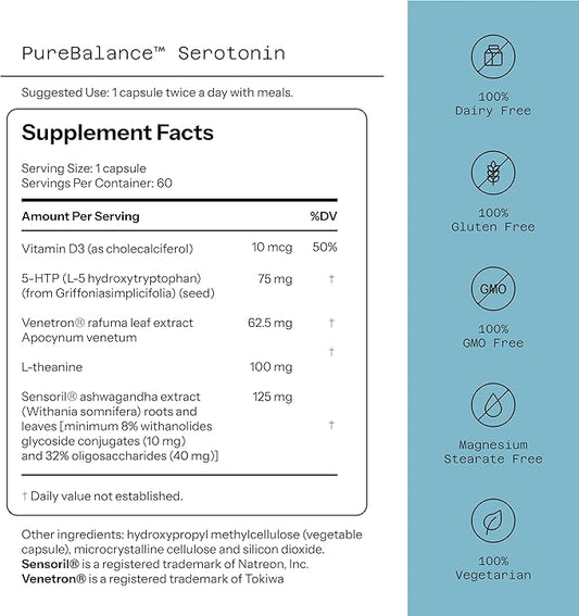 Pure Balance Serotonin, 60 Capsules