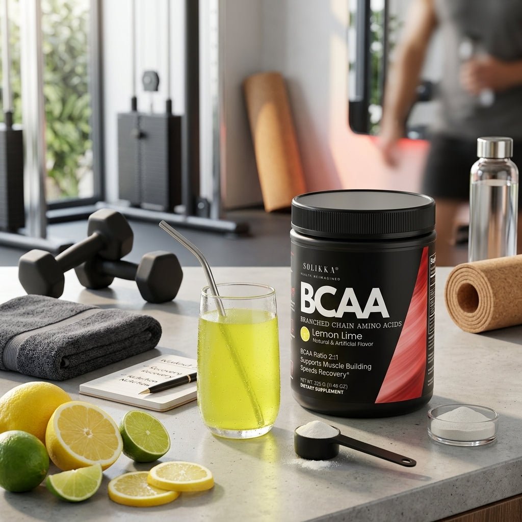 BCAA Lemon Lime 325g –with Glutamine 50 servings