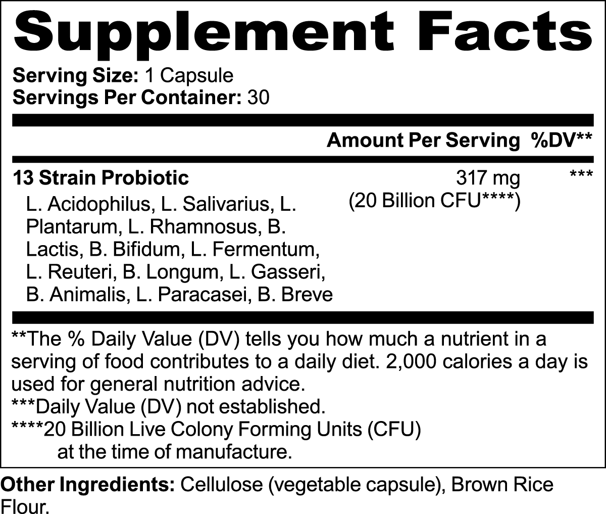 solikka Probiotic 20 Billion CFU 30 Capsules