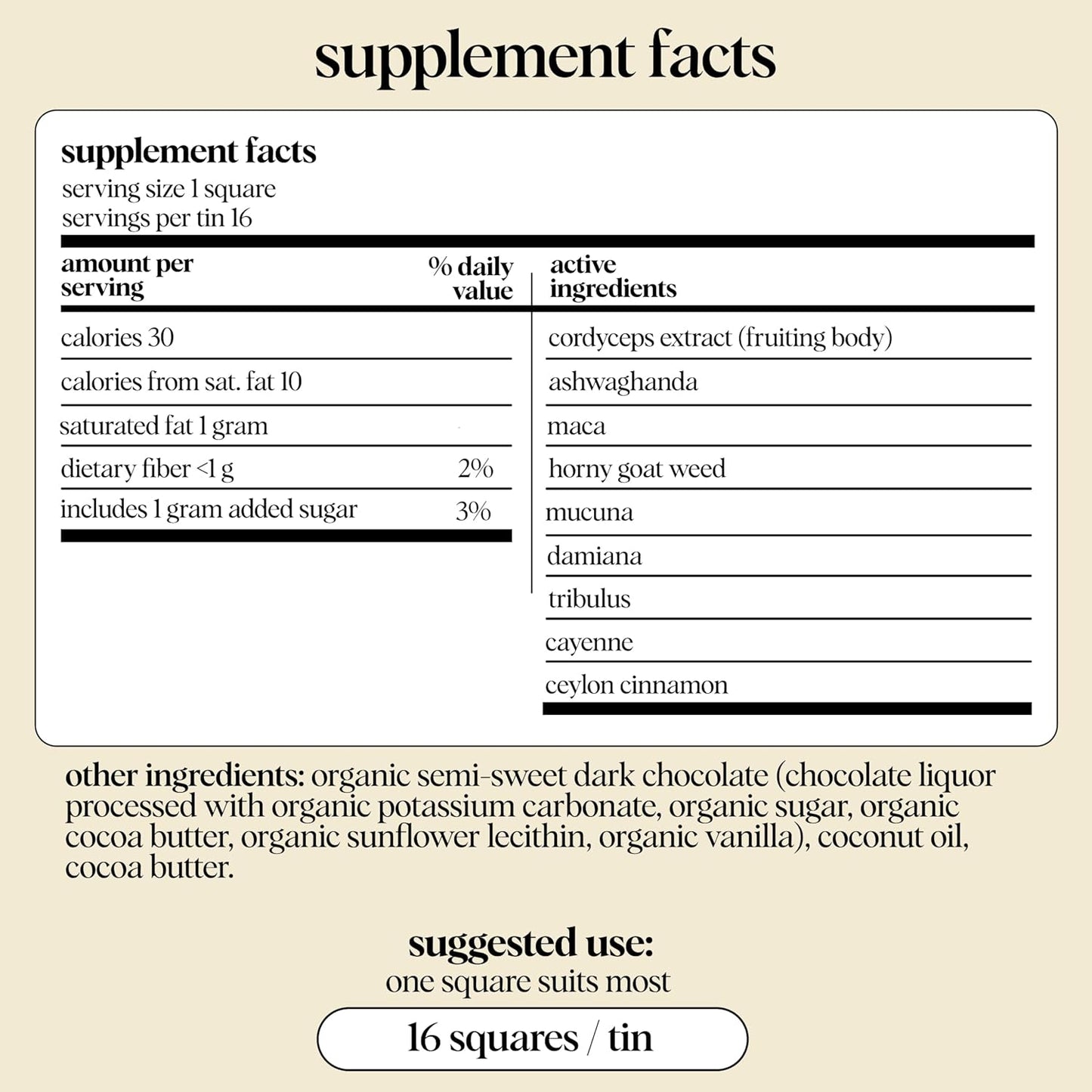 Alice Mushroom Chocolates - For Arousal and Pleasure - 16 Squares