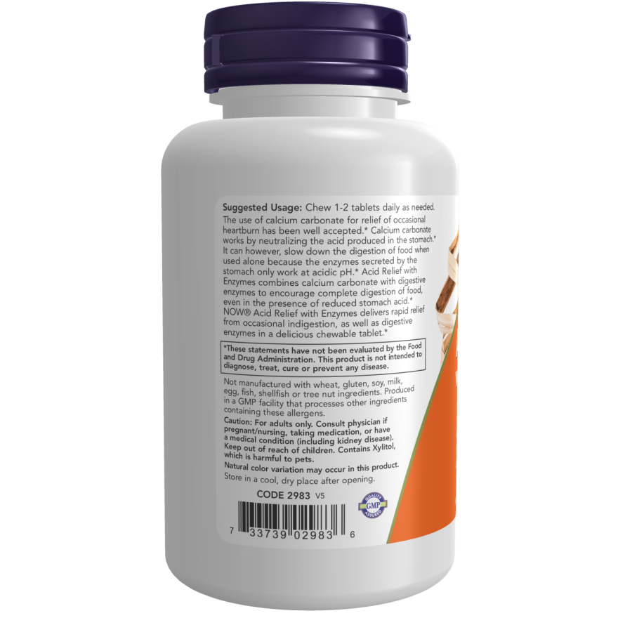 ACID RELIEF CHEW ENZYMES 60 LOZ-Digestive Support-AlchePharma