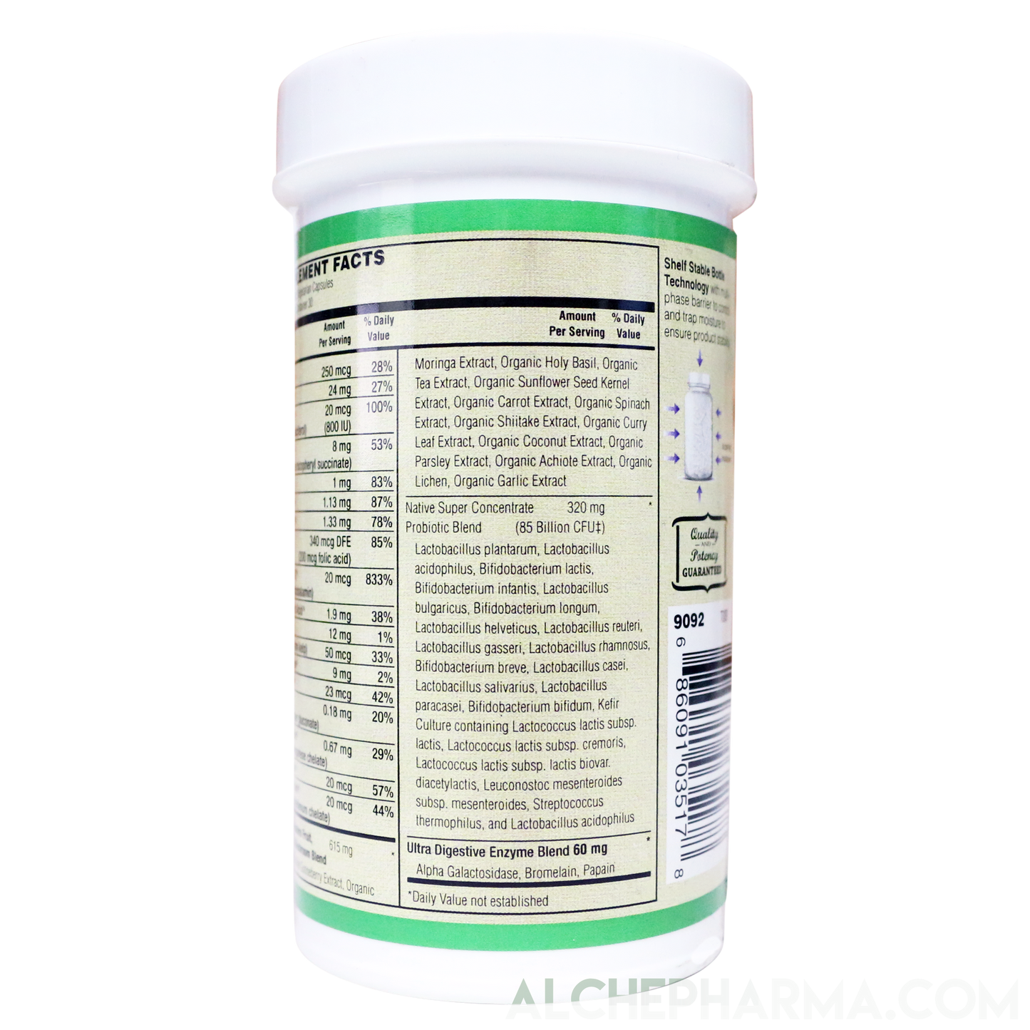 Active Men's 50+ 85 Billion Probiotic Formula - Super Concentrate Probiotic Blend, a Multi-Strain Probiotic with Kefir Culture-Vitamins & Supplements-AlchePharma