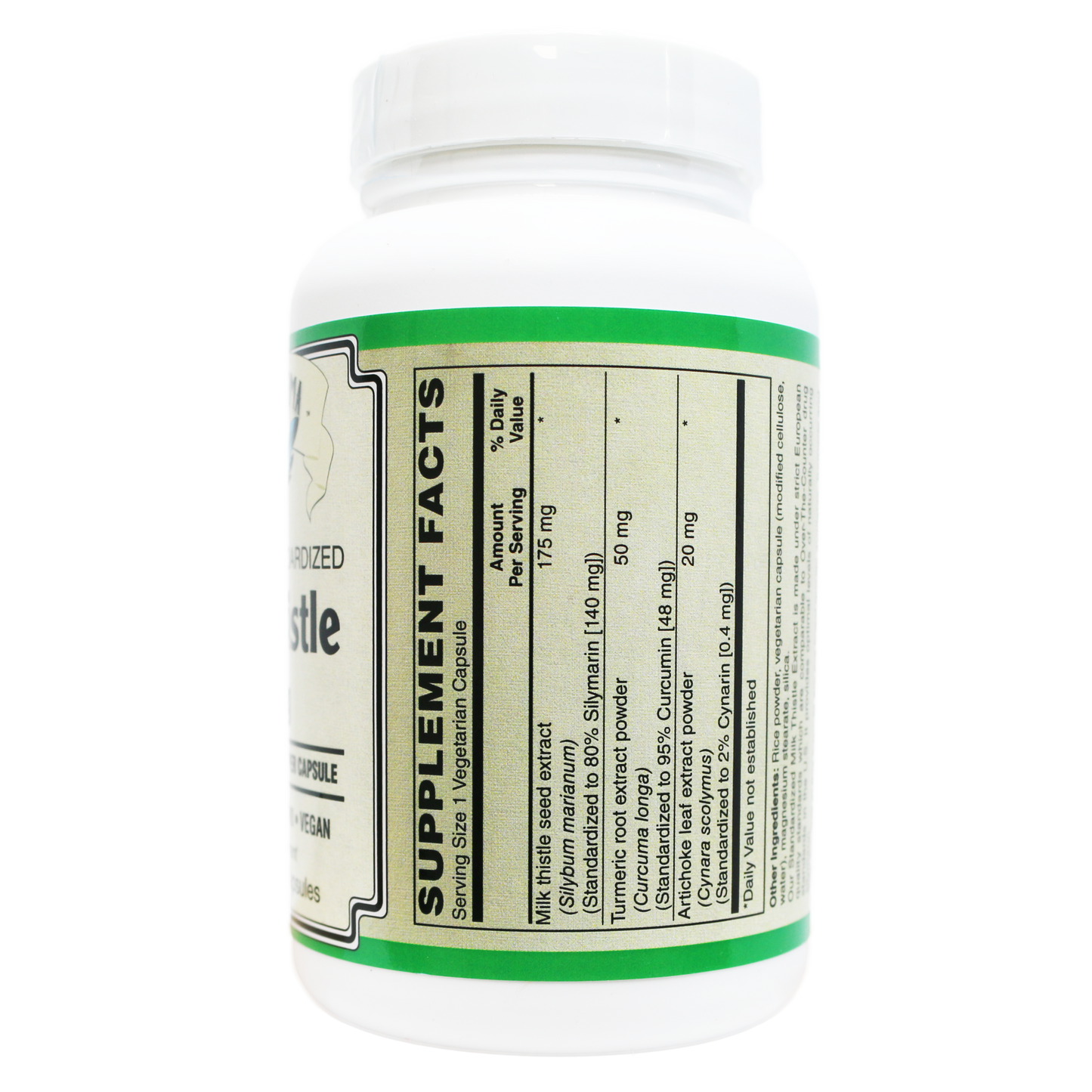 Milk Thistle Extract Plus ( European standardized, EUROMED S.A. ) , Standardized to 80% Silymarin providing 140mg per capsule-Herb-AlchePharma