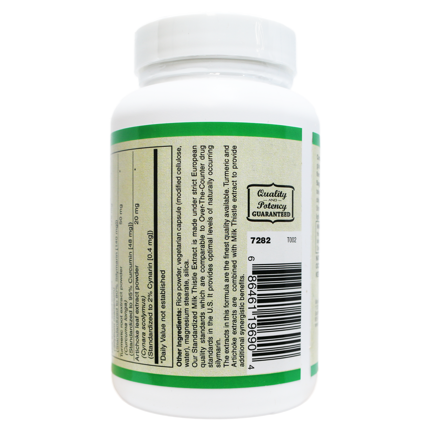 Milk Thistle Extract Plus ( European standardized, EUROMED S.A. ) , Standardized to 80% Silymarin providing 140mg per capsule-Herb-AlchePharma