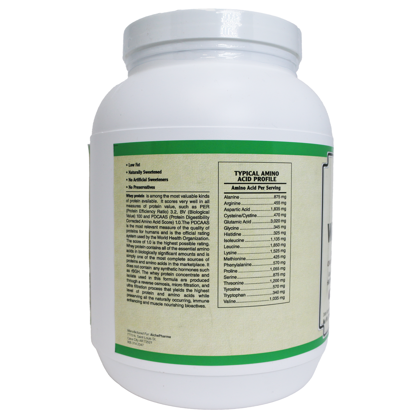 AlchePharma Premium Whey Blend (Concentrate & Isolate) - Natural Chocolate-Protein Powders-AlchePharma