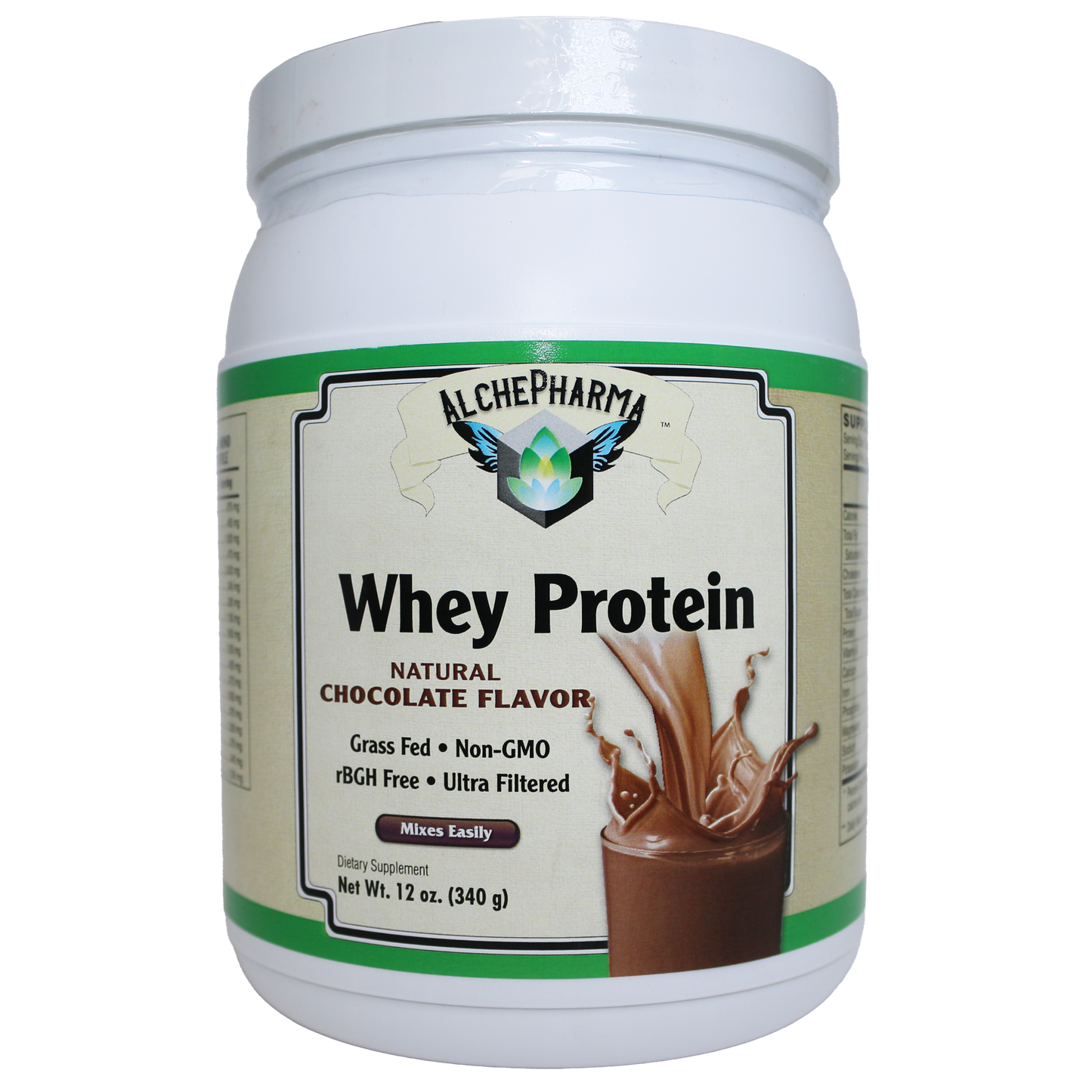 AlchePharma Premium Whey Blend (Concentrate & Isolate) - Natural Chocolate-Protein Powders-AlchePharma