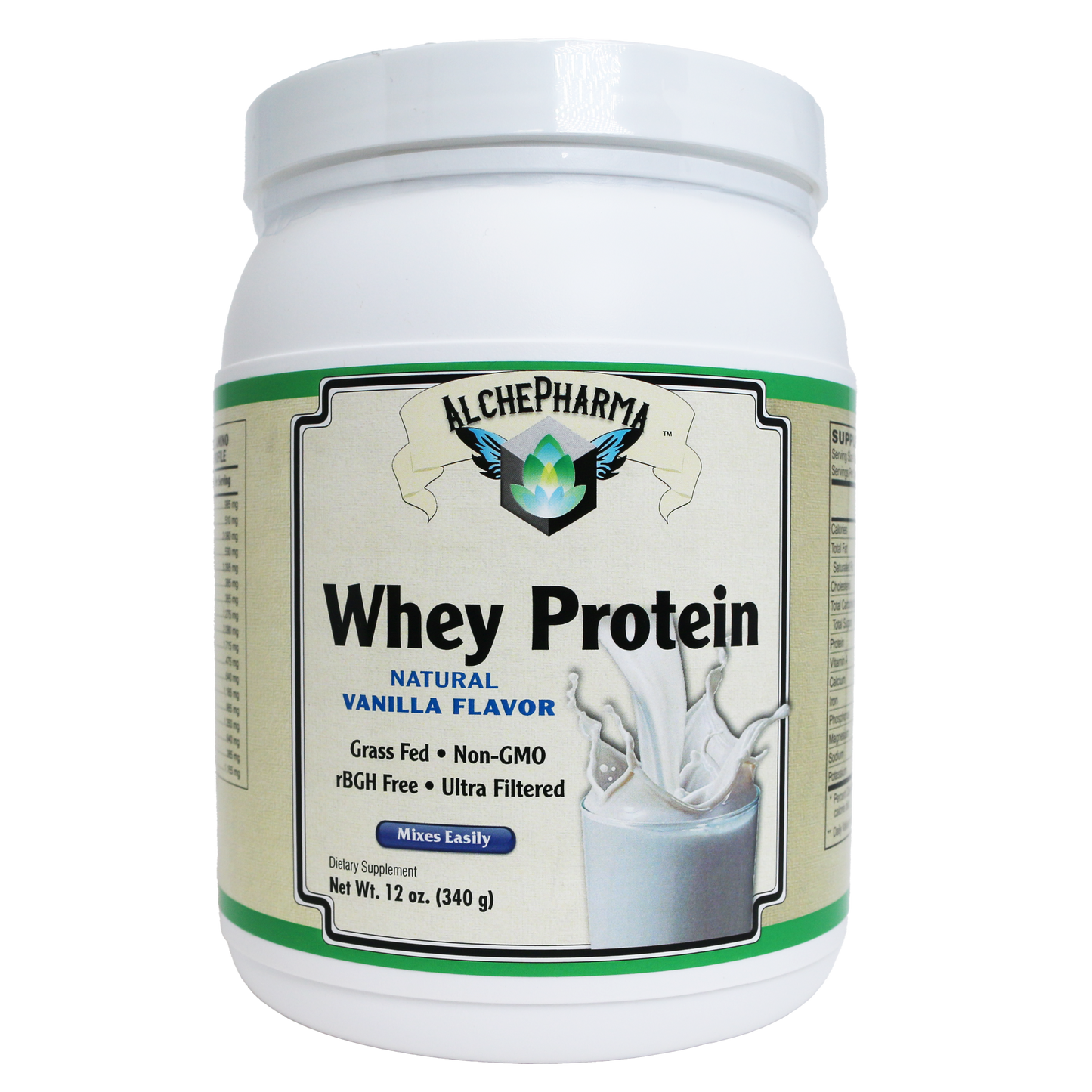 AlchePharma Premium Whey Blend (Concentrate & Isolate) - Natural Vanilla-Protein Powders-AlchePharma