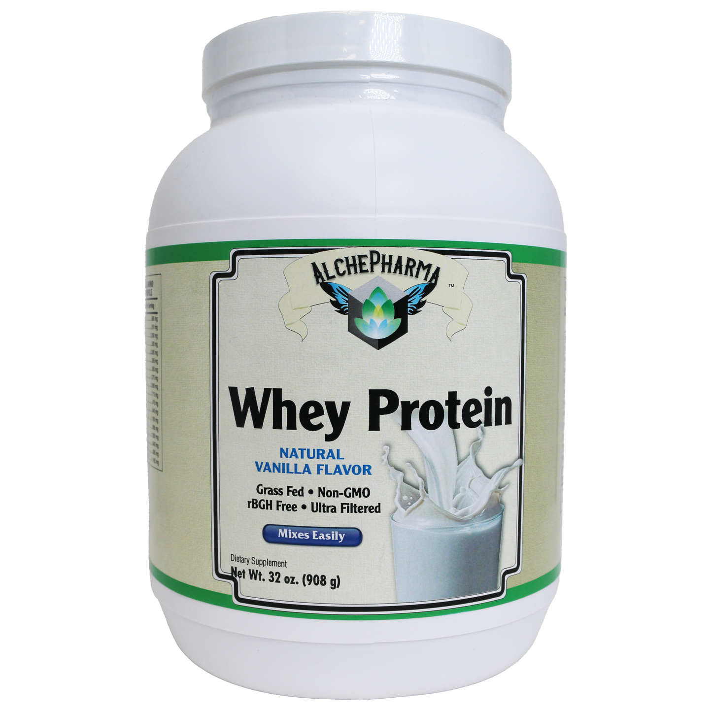 AlchePharma Premium Whey Blend (Concentrate & Isolate) - Natural Vanilla-Protein Powders-AlchePharma