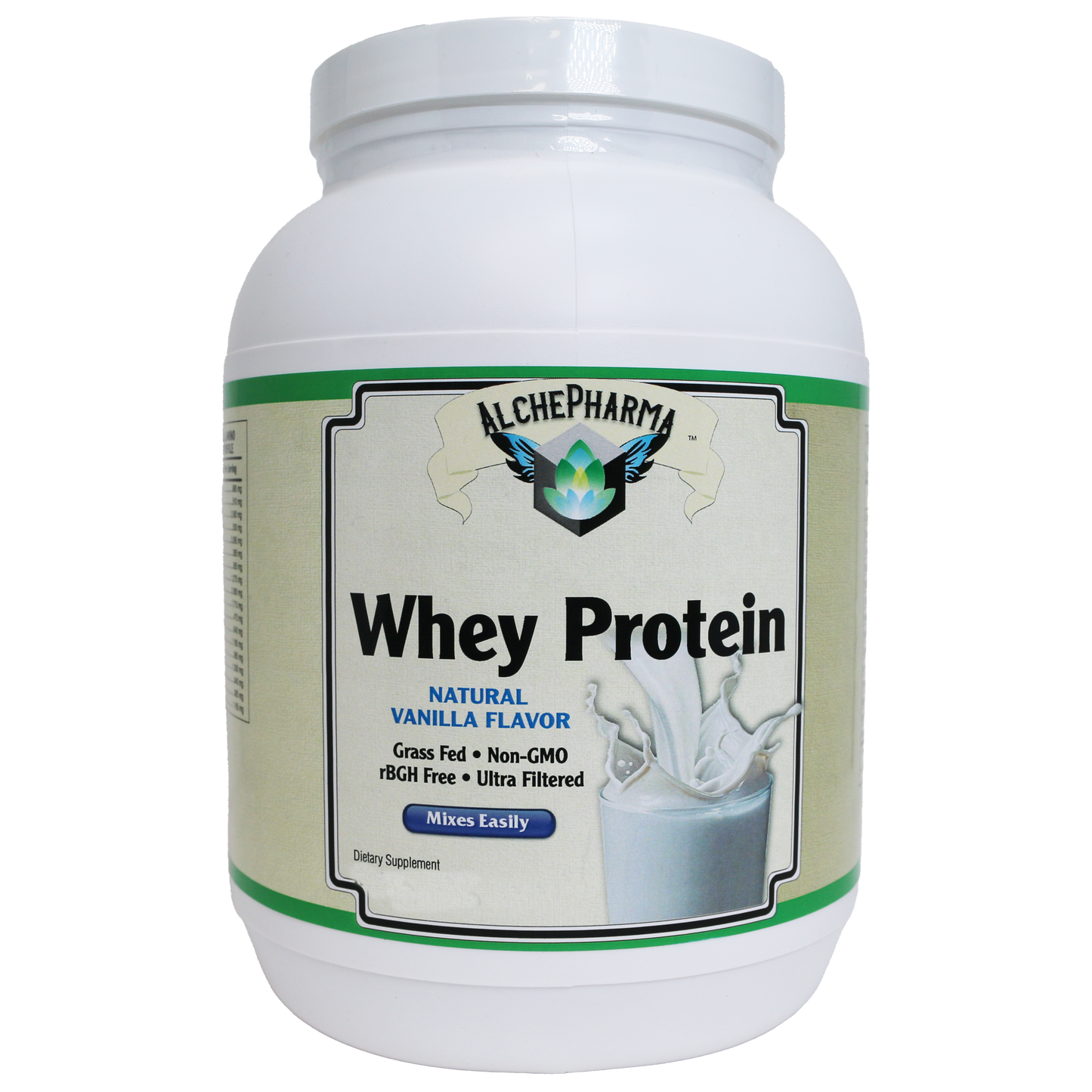 AlchePharma Premium Whey Blend (Concentrate & Isolate) - Natural Vanilla-Protein Powders-AlchePharma
