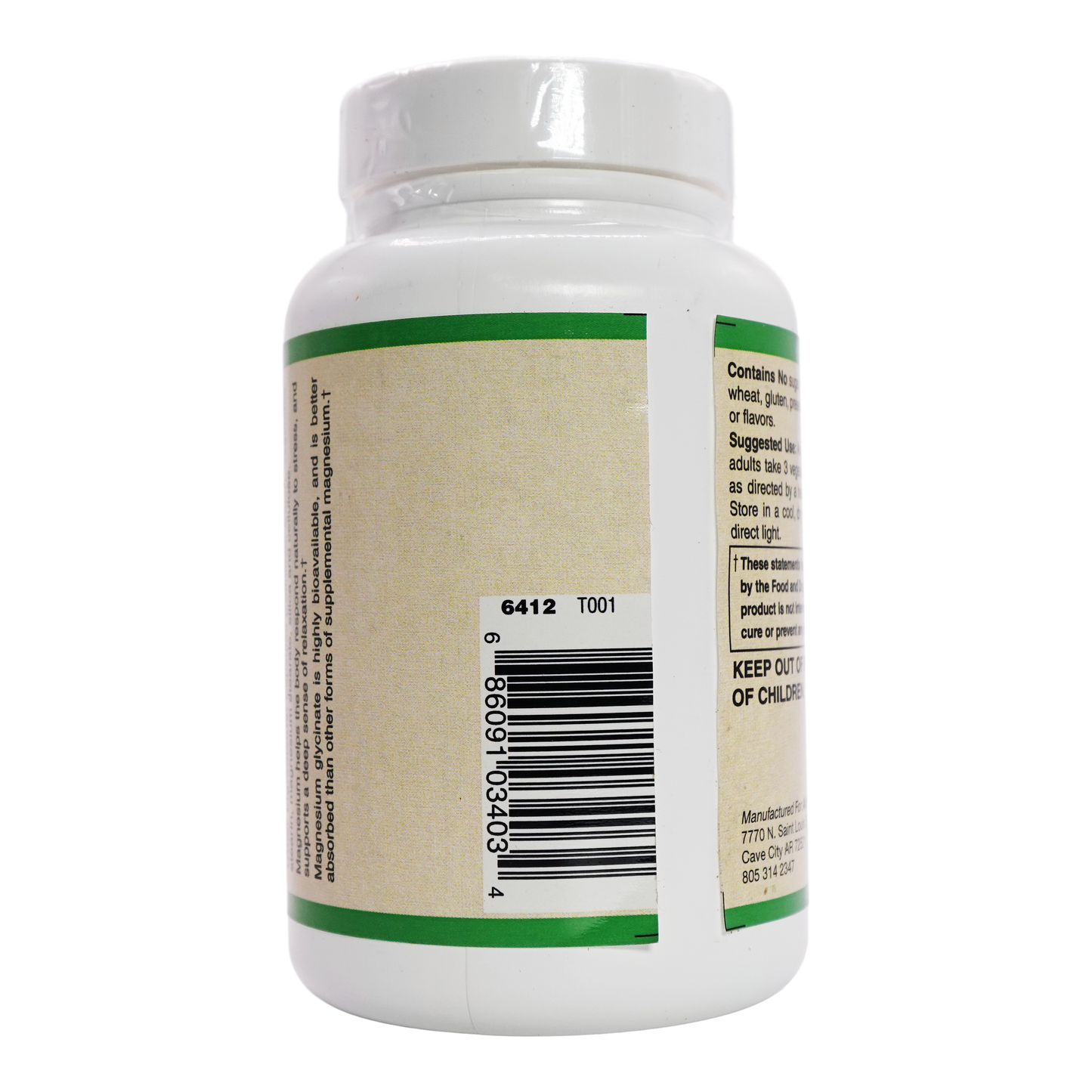 AlchePharma® Magnesium Glycinate 400mg-AlchePharma