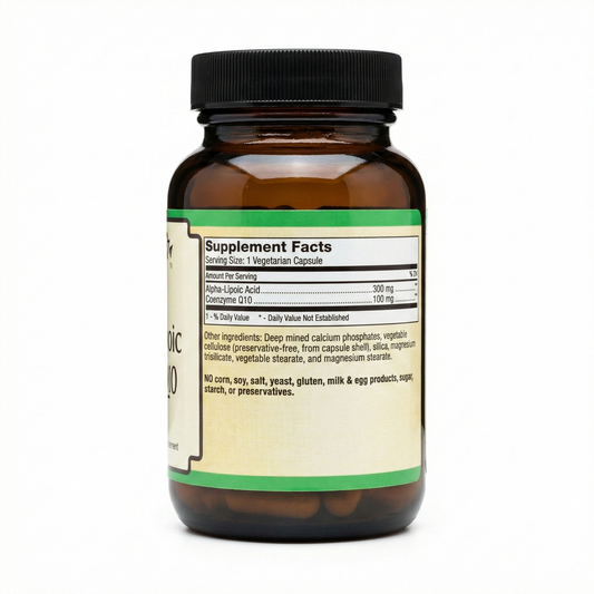 Alpha Lipoic Plus CoQ10 – Antioxidant & Cellular Energy Support