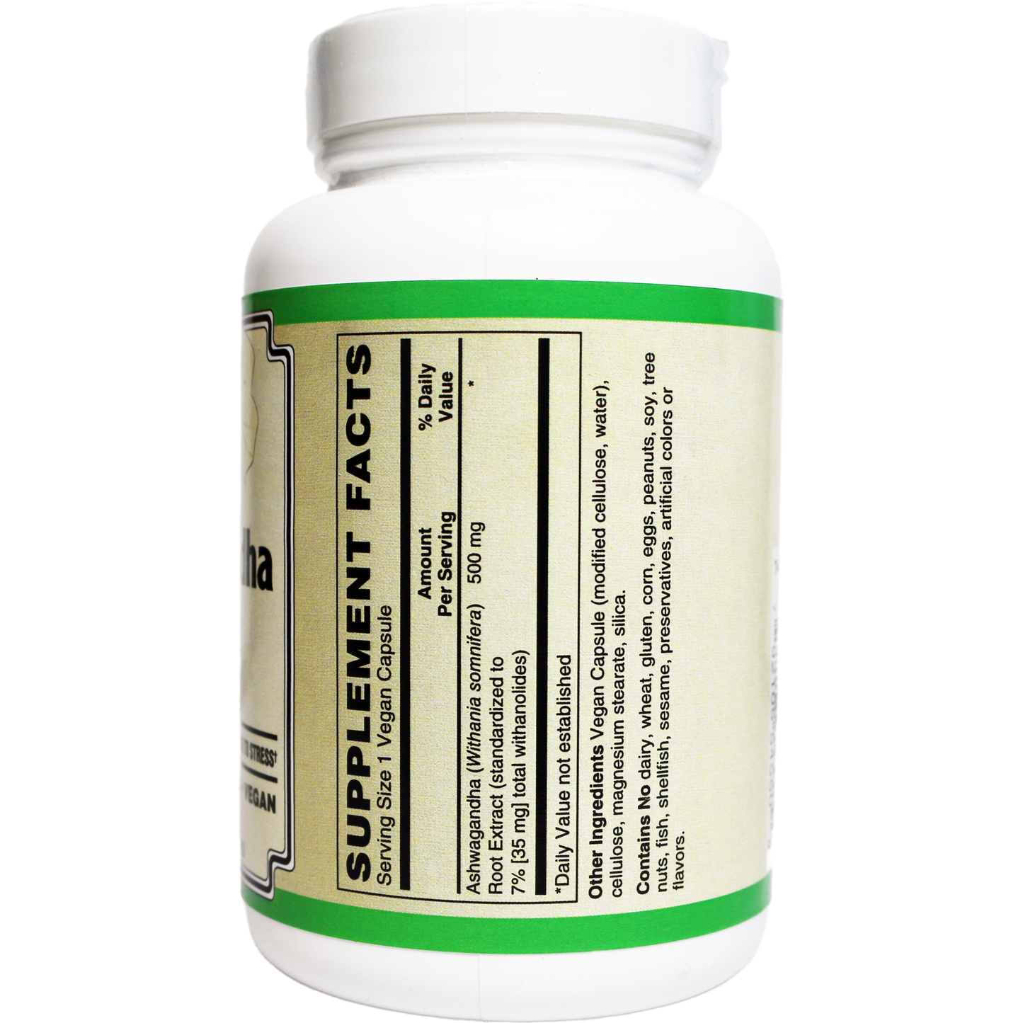 Ashwagandha Extract Capsules Standardized to 7% Withanolides, Vegan-Ayurvedic-AlchePharma