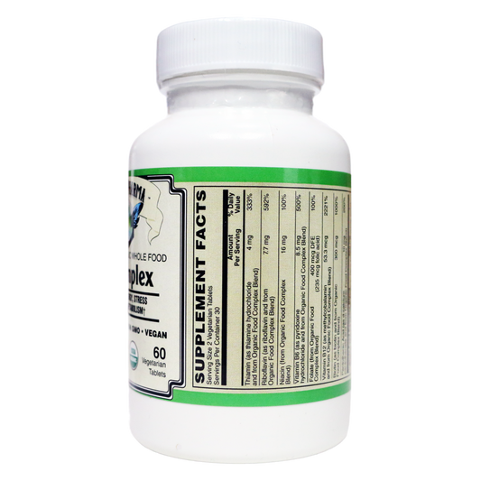 B-Complex Certified Organic Whole Food Vegan-Vitamins & Supplements-AlchePharma