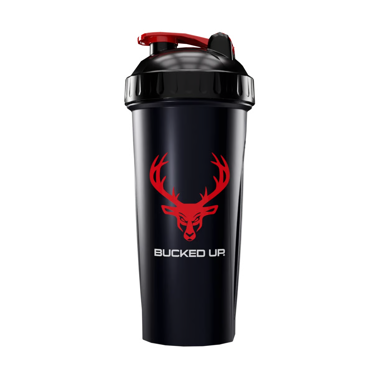 Bucked Up Black & Red Shaker