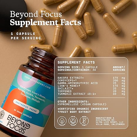 Beyond Focus - Nootropic Focus - 30 Capsules