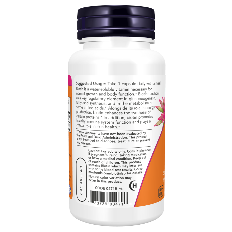 Biotin 5,000 mcg Veg Capsules-Vitamins-AlchePharma
