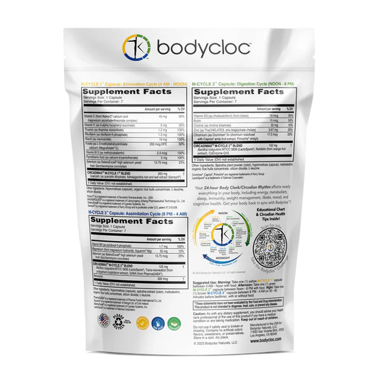 Bodycloc™ 3-capsule-per-day Circadian Rhythm Optimizer Weekly Pack-Supplement Programs-AlchePharma