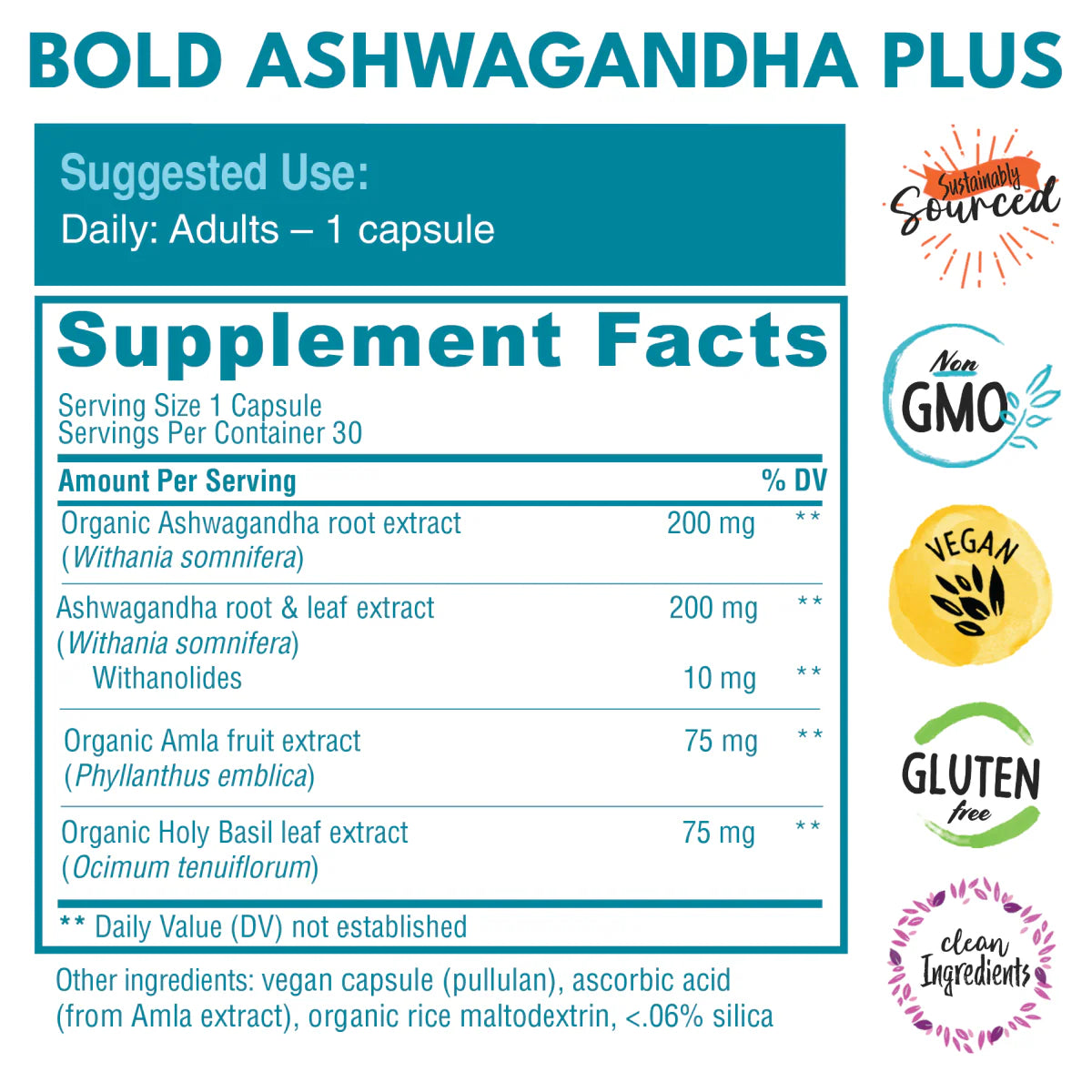 Bold Ashwagandha Plus - 30 Capsules