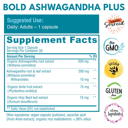 Bold Ashwagandha Plus - 30 Capsules