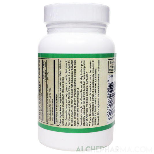 Boswellia Extract 400 mg - Standardized to 70% Boswellic acids ( Vegan )-Herbs-AlchePharma