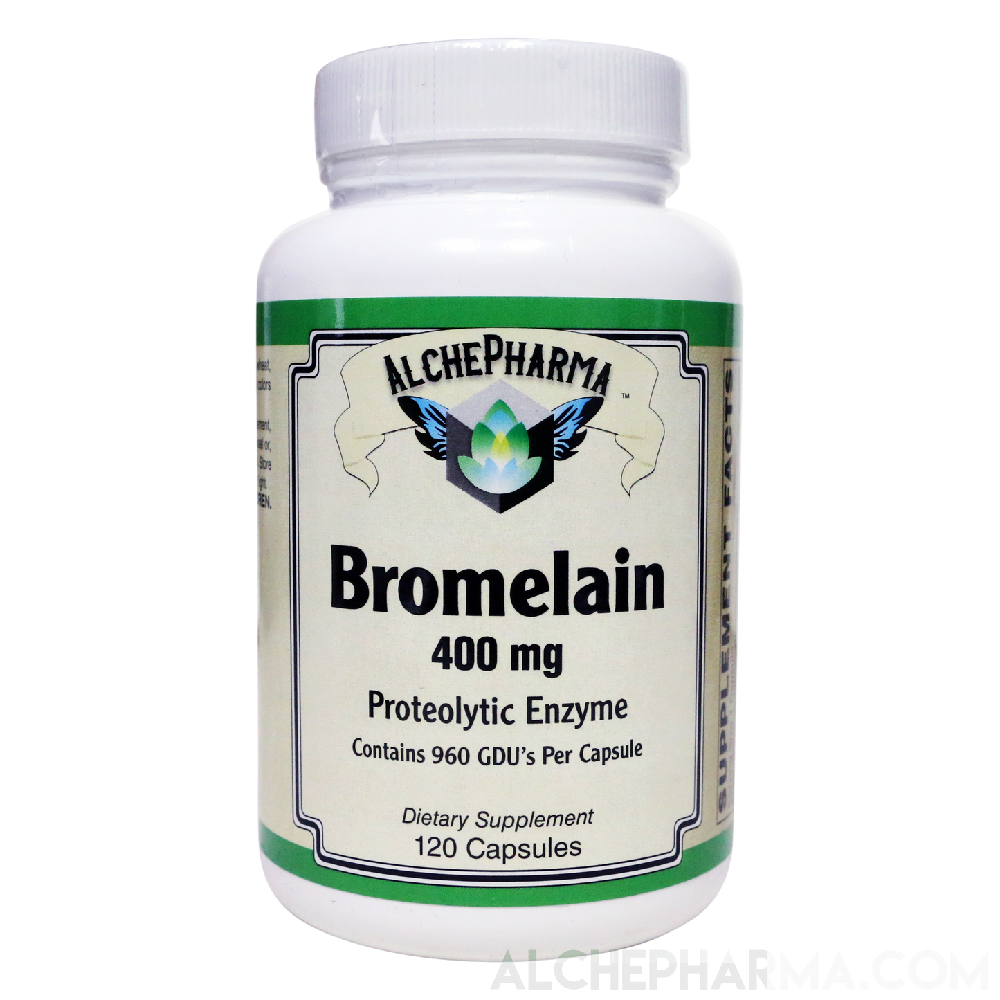 Bromelain 400 mg 2400 GDU per gram, providing 960 GDU per capsule-enzyme-AlchePharma