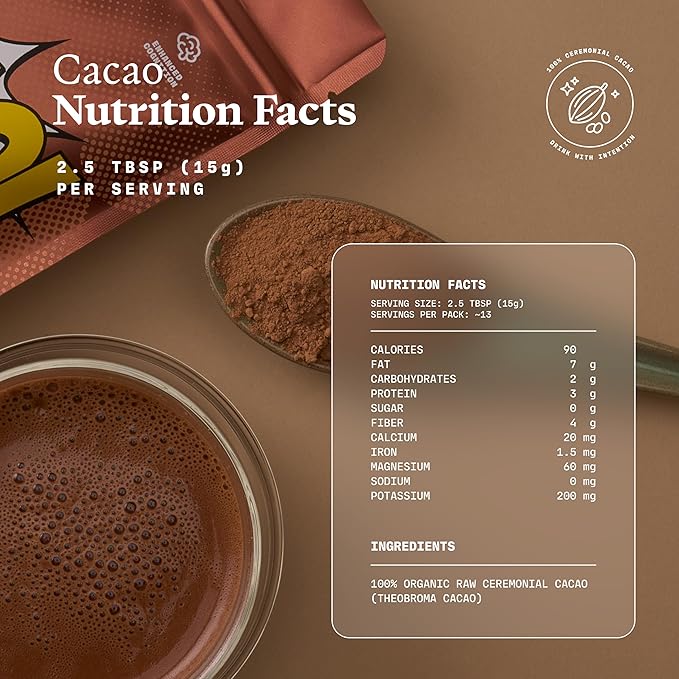 Cacao! - 100% Ceremonial-Grade Cacao - 227 Grams