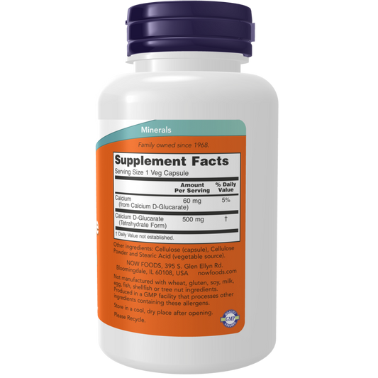 Calcium D-Glucarate 500 mg Veg Capsules-Minerals-AlchePharma