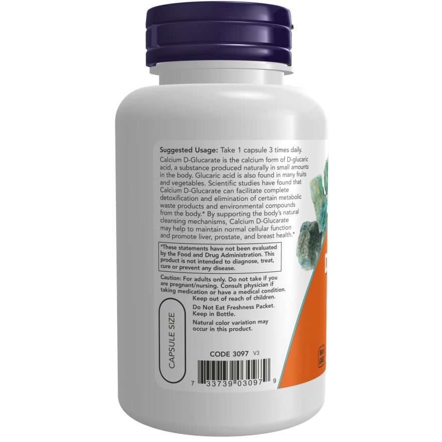 Calcium D-Glucarate 500 mg Veg Capsules-Minerals-AlchePharma