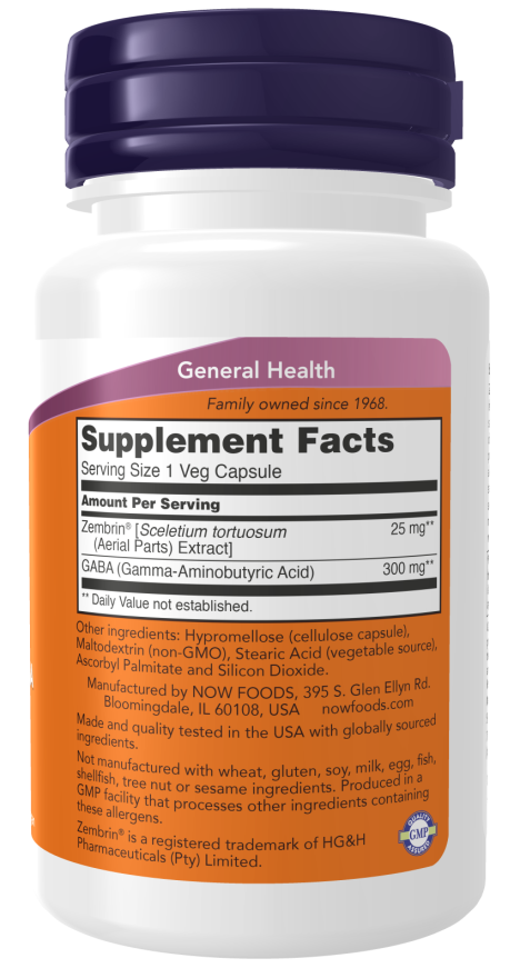 Calm & Focus with Zembrin® & GABA Veg Capsules