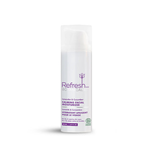 Calming Facial Moisturizer - Lavender & Cucumber - 50 mL