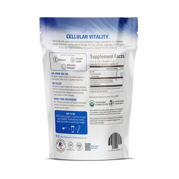 Chaga Organic Mushroom Powder 60g-Mushroom-AlchePharma