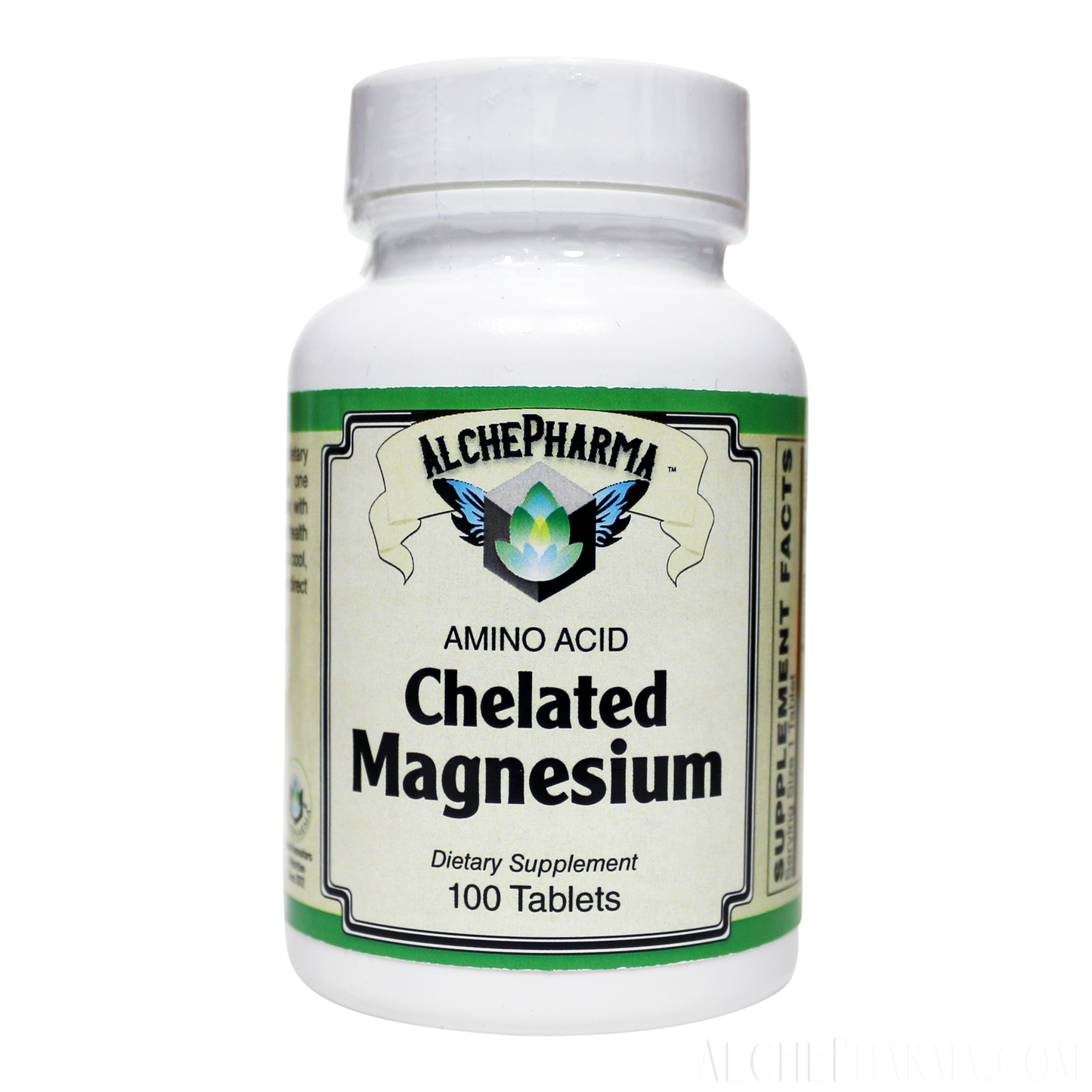 Chelated Magnesium AA Chelate 100mg - Low Dose for Sensitive Stomachs-Minerals-AlchePharma