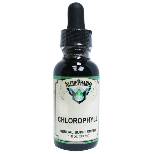 Chlorophyll from Mulberry Leaf as Sodium Copper Chlorophyllin ( 2mg copper per 15 drops) w/ Peppermint Essential Oil-Herbal-AlchePharma