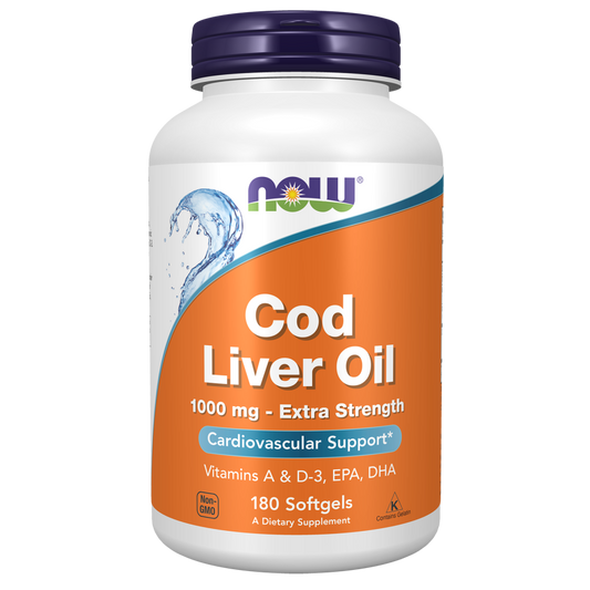 Cod Liver Oil, Extra Strength 1,000 mg Softgels-Nutritional Oils-AlchePharma
