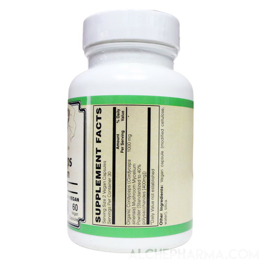 Cordyceps (Cordyceps sinensis) Organic mushroom - 40% polysaccharides,-Mushrooms-AlchePharma