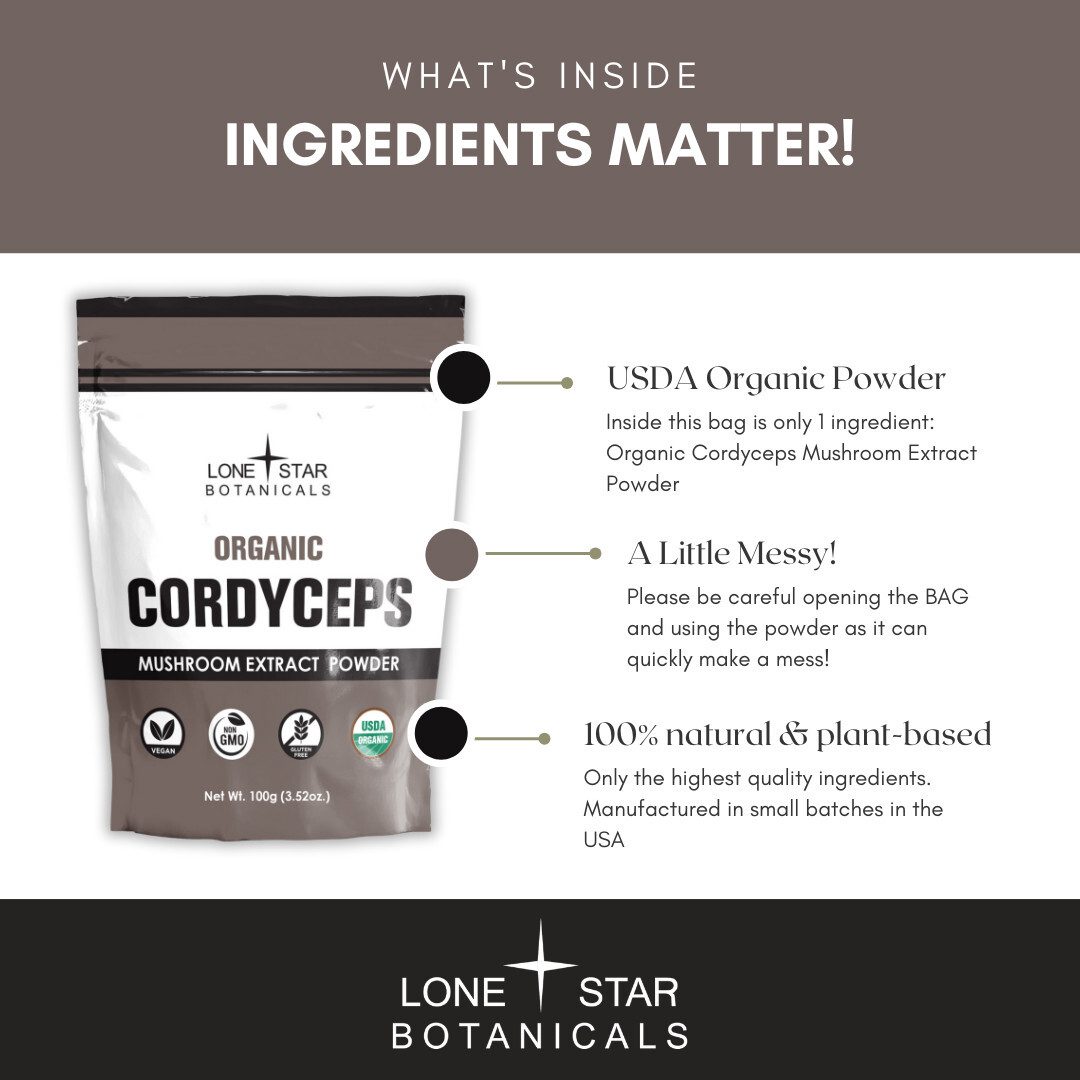 Cordyceps - Mushroom Extract Powder – 100g