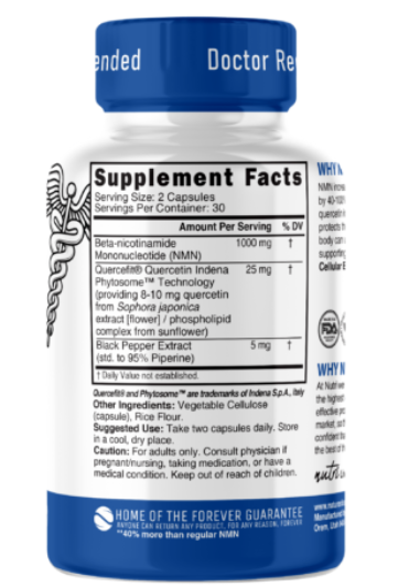 NMN+ 1000 mg, 60 ct