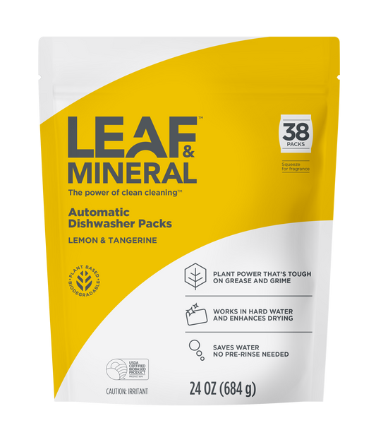Automatic Dishwasher Packs - Plant Based, Biodegradable - 38 Packs